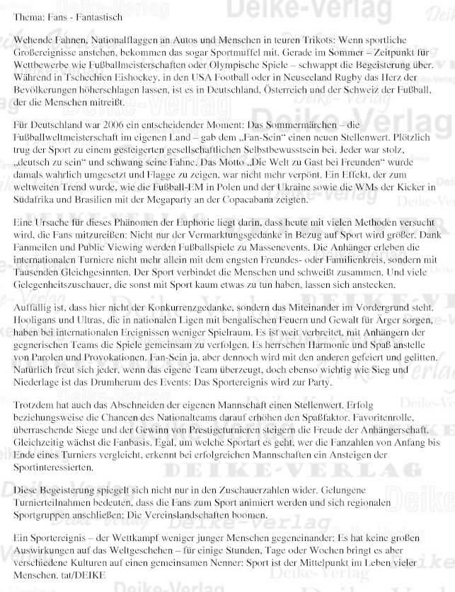 Thema: Fans (Fantastisch)