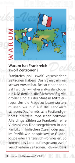 Warum hat Frankreich zwölf Zeitzonen?