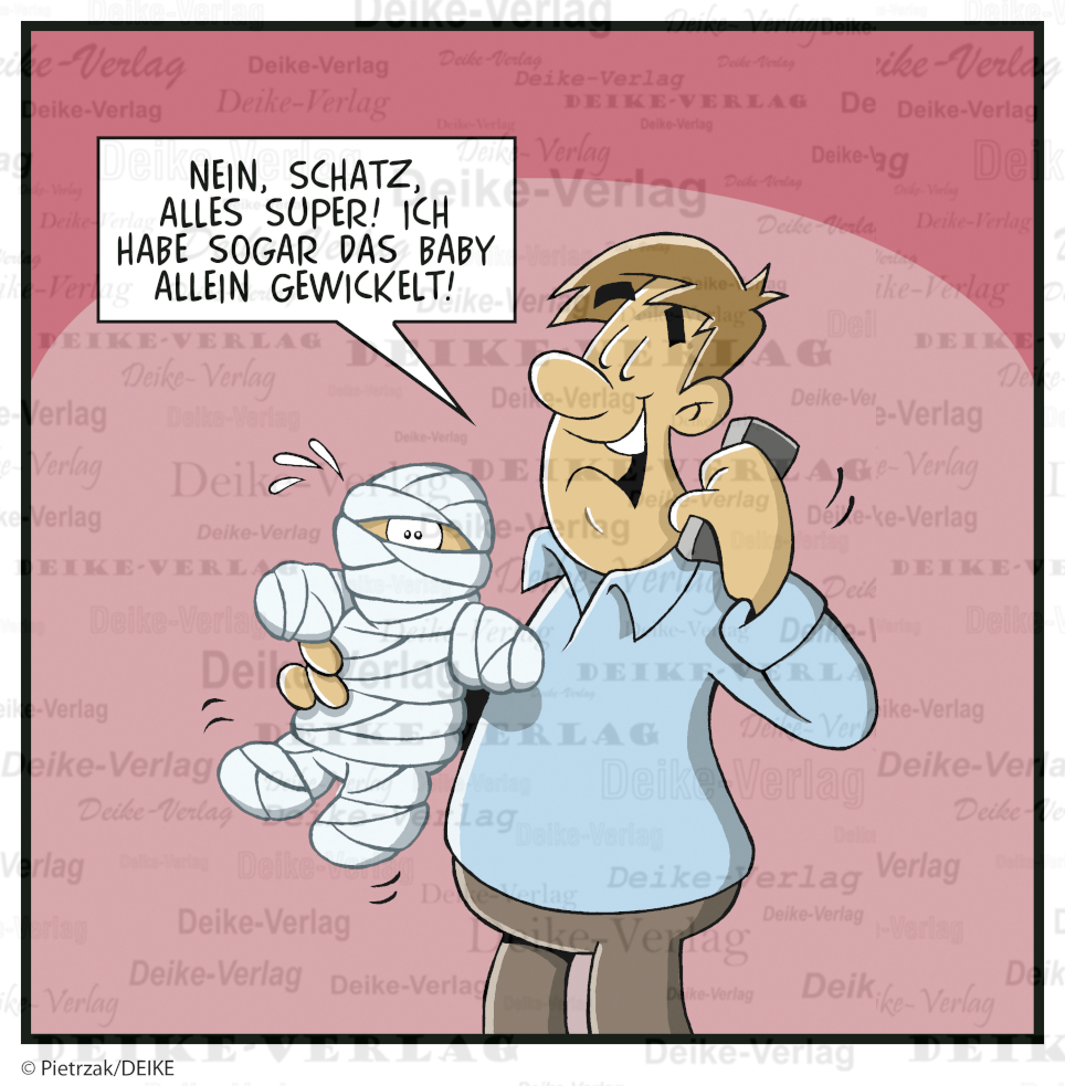 Das Kind ist gewickelt