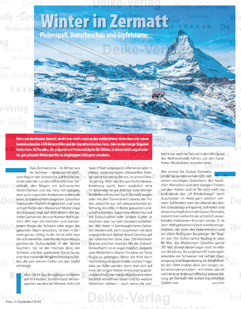 Winter in Zermatt