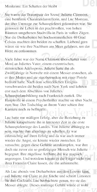 Ein Schatten, der bleibt