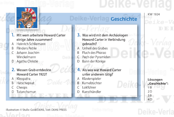 Howard Carter - Quiz KW 1924