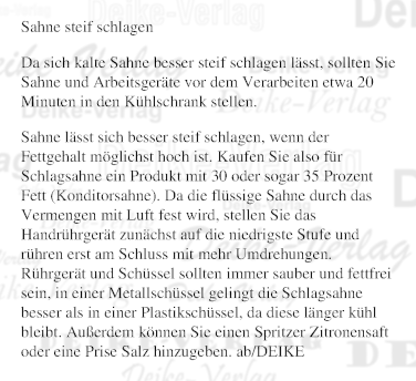 Sahne steif schlagen