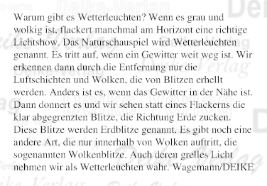 Warum gibt es Wetterleuchten?