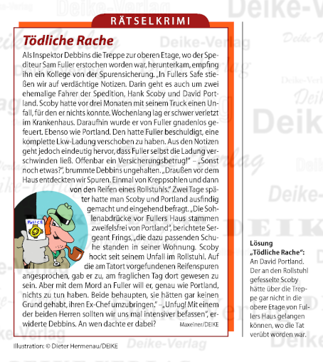 Tödliche Rache (Inspektor Debbins) Rätselkrimi 201603