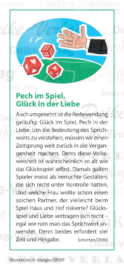 Pech im Spiel, Glück in der Liebe