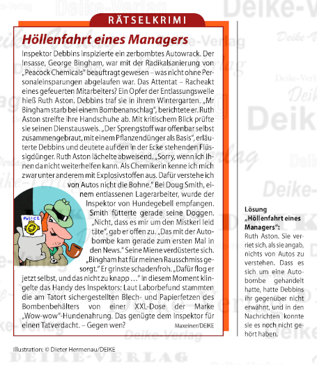 Höllenfahrt eines Managers (Inspektor Debbins) - Rätselkrimi