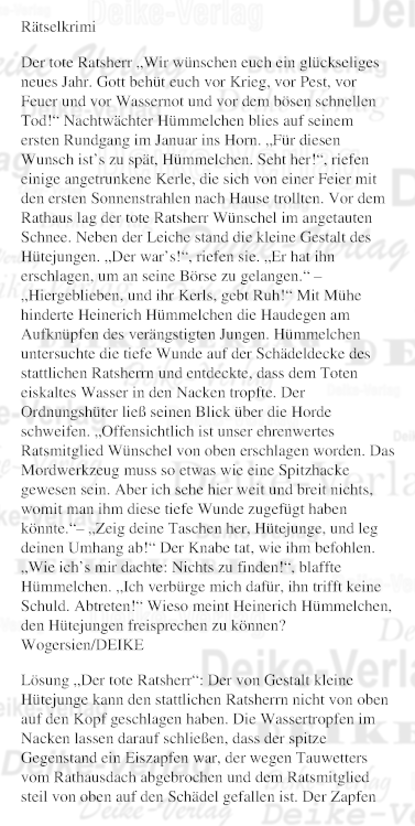 Der tote Ratsherr (Hümmelchen)