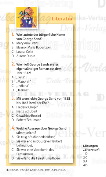 George Sand - Quiz