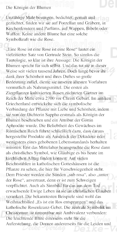 Die Königin der Blumen