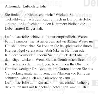 Allrounder Luftpolsterfolie