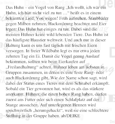 Das Huhn – ein Vogel von Rang
