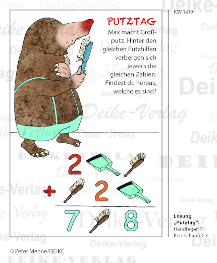 Frühjahrsputz - Max der Maulwurf