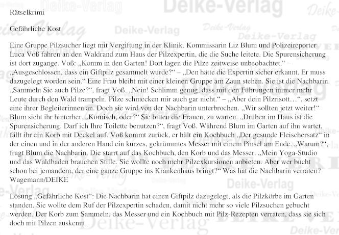 Gefährliche Kost (Liz Blum)