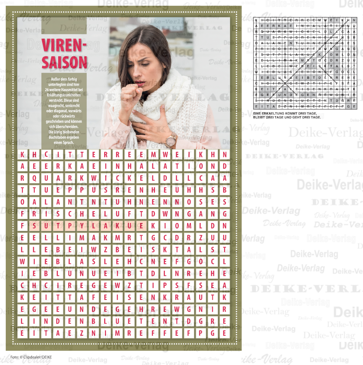 Virensaison (Buchstabensalat) DIN A4