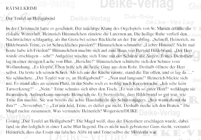 Der Teufel an Heiligabend (Heinerich Hümmelchen)