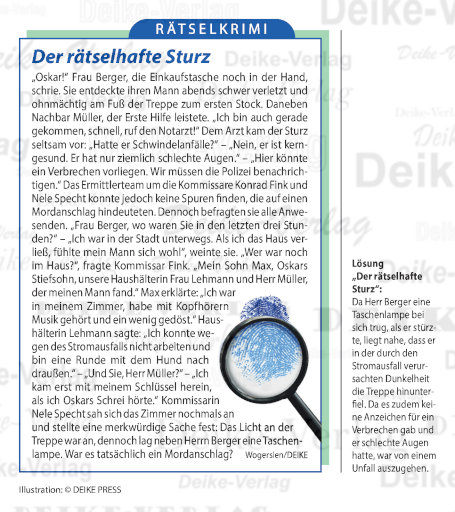 Der rätselhafte Sturz (Fink und Specht)