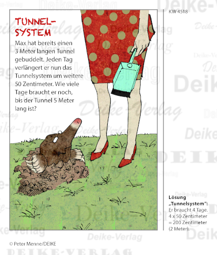 Tunnelsystem  - Max der Maulwurf