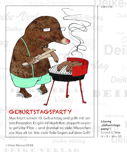 Geburtstagsparty - Max der Maulwurf