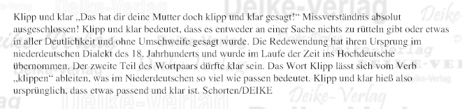Klipp und klar