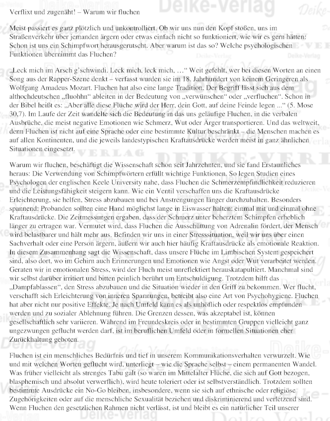Warum wir fluchen