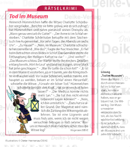 Tod im Museum Heinerich Hümmelchen (Rätselkrimi)