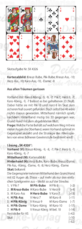 Skataufgabe KW 4326