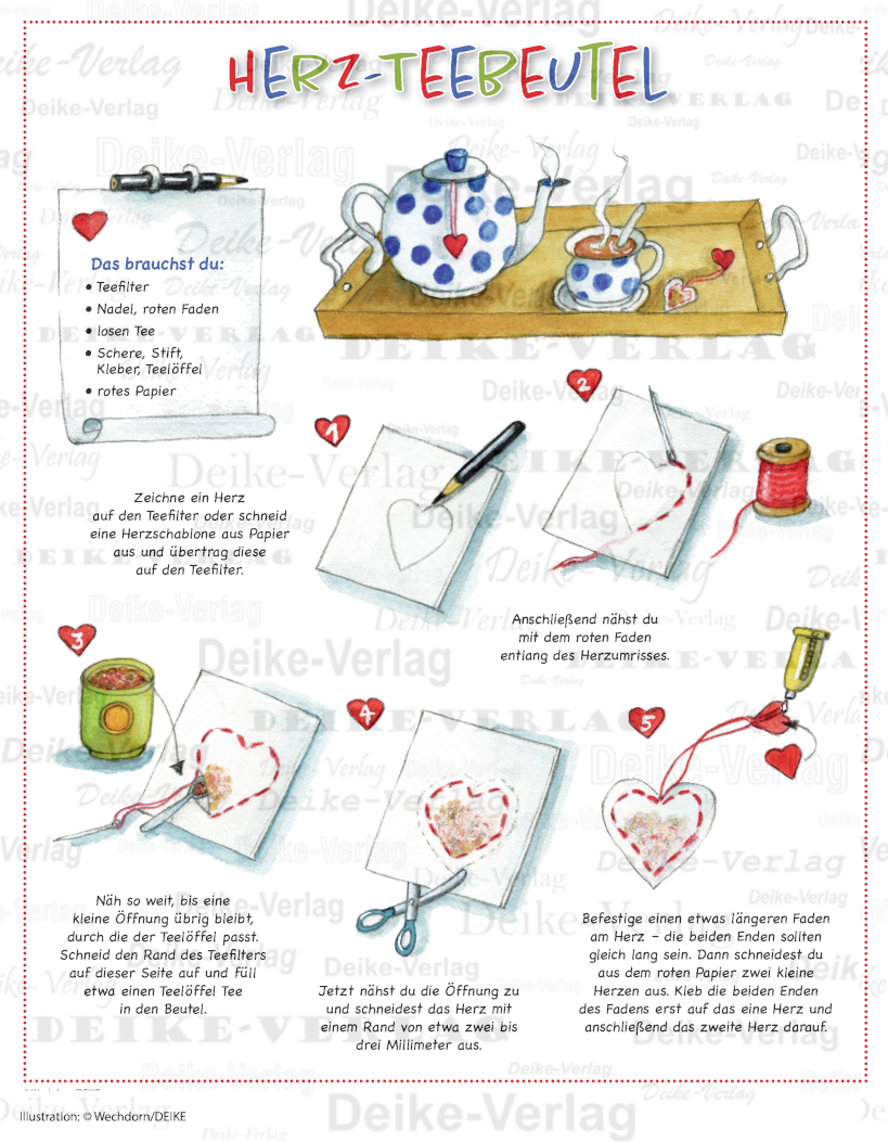 Herz-Teebeutel