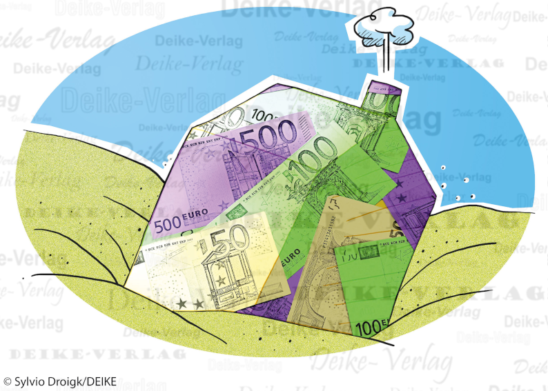Geld im Sand