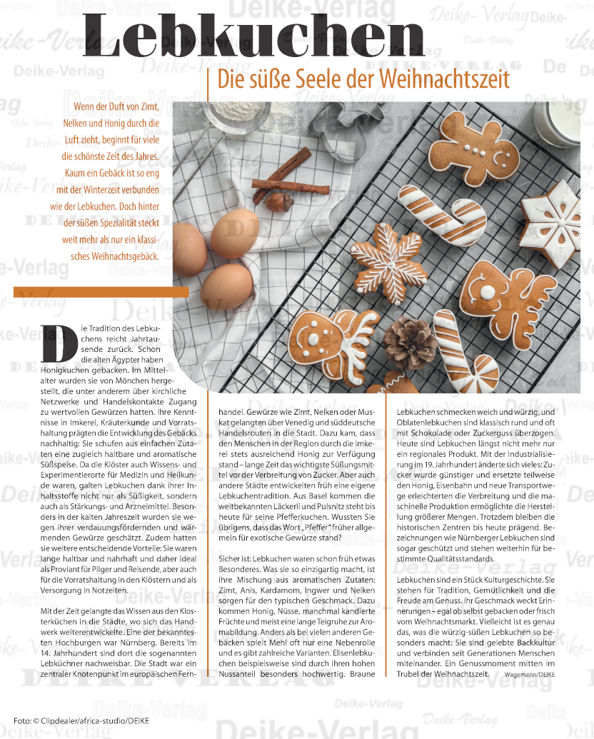 Lebkuchen – die süße Seele der Weihnachtszeit