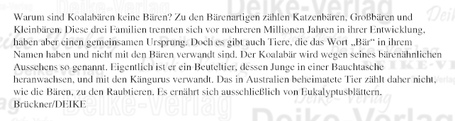 Warum sind Koalabären keine Bären?