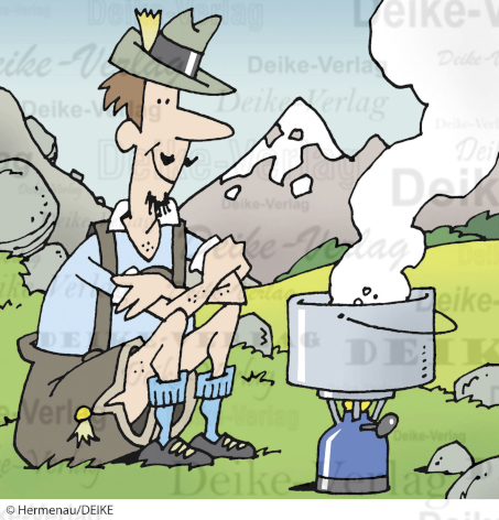 Warum kocht das Wasser in den Bergen früher?