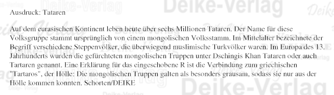 Ausdruck: Tataren