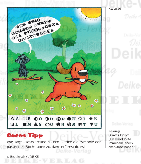 Cocos Tipp - Oscar der schlaue Dackel KW 2826