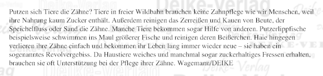 Putzen sich Tiere die Zähne?