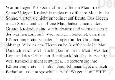 Warum liegen Krokodile oft mit offenem Maul in der Sonne?
