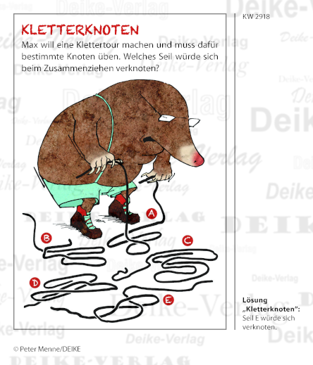 Kletterknoten - Max der Maulwurf