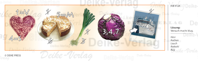 Versuch macht klug - Rebus KW 4124