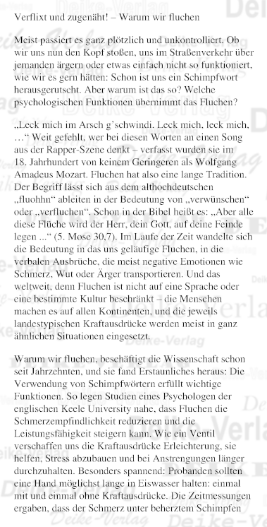 Warum wir fluchen