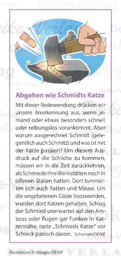 Abgehen wie Schmidts Katze