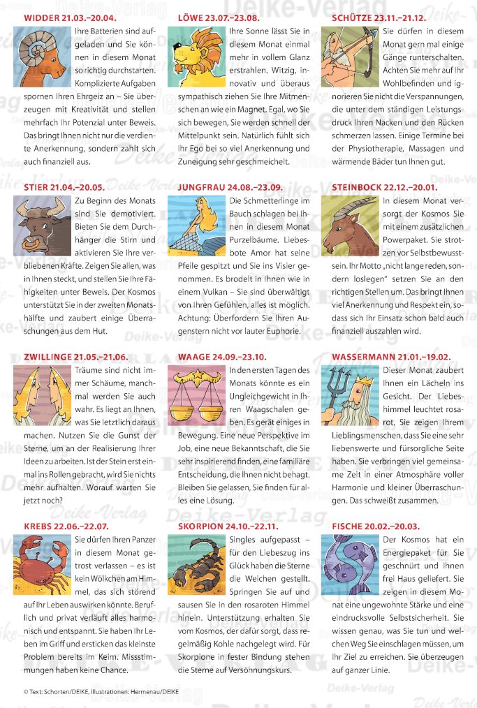 Monatshoroskop Februar 2025