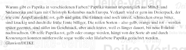 Warum gibt es Paprika in verschiedenen Farben?
