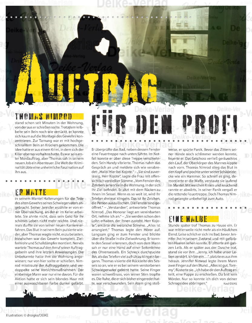 Auftrag für den Profi