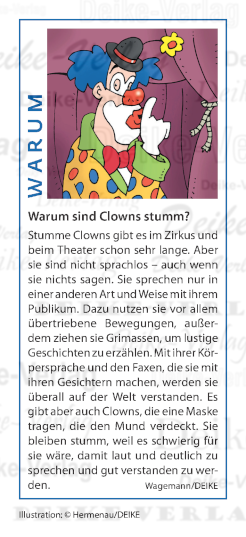 Warum sind Clown oft stumm?