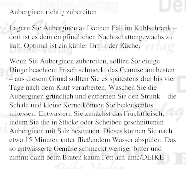 Aubergine richtig zubereiten