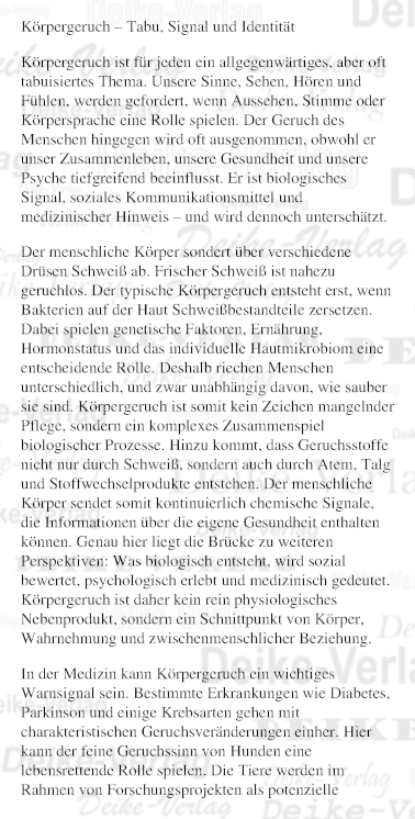 Körpergeruch