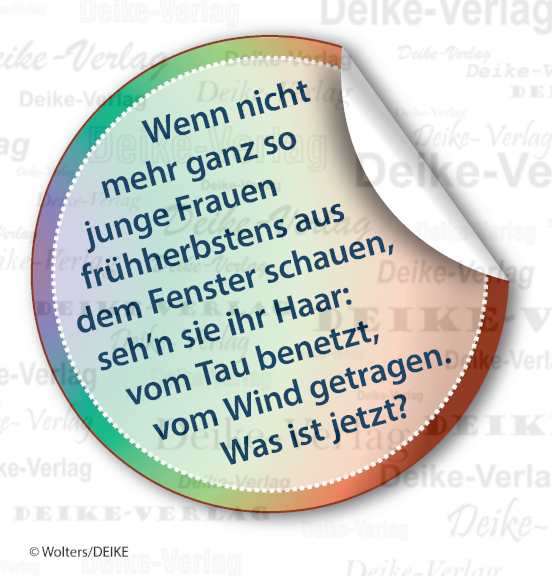 Altweibersommer - Reimrätsel