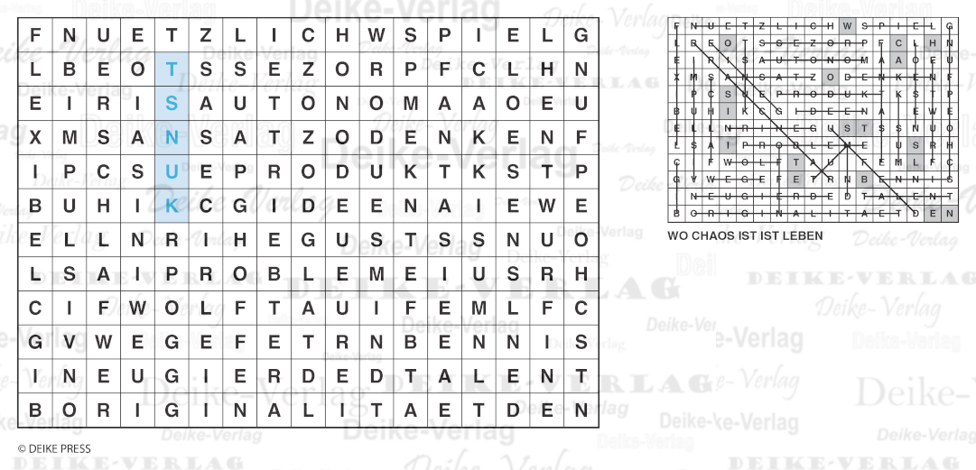 Kreativität - Buchstabensalate