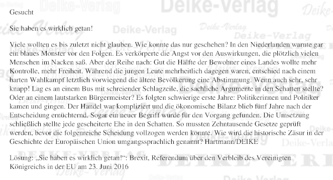 Brexit - Personenrätsel KW 2626