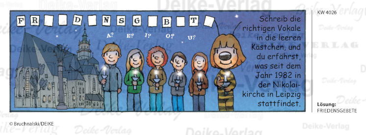 Friedensgebete - Irmi die Rätselbiene KW 4026